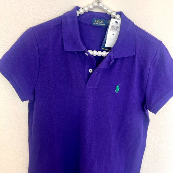 NWT Polo Purple Shirt Dress - Size Medium - Ralph Lauren - Picture 5 of 10